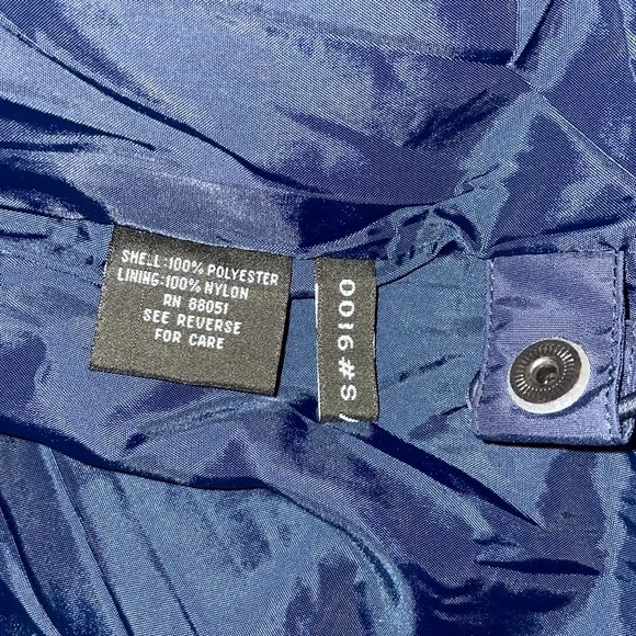 NWT TRI-MOUNTAIN MENS Blue & Black Hooded Jacket.  Size Medium - Picture 8 of 11